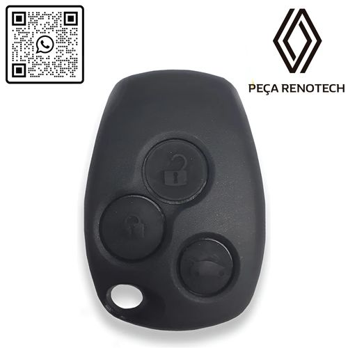 RN 123457-P 6001551303 CAPA DO TELECOMANDO COM 3 BOTOES SANDERO DUSTER LOGAN CLIO